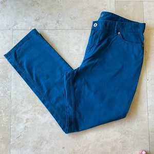 J Jill Slim Athletic Fit Teal Blue Capri Pants 14P